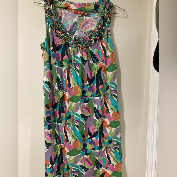 Boden Dresses & Skirts - Boden sleeveless dress with ruffle neck size 8